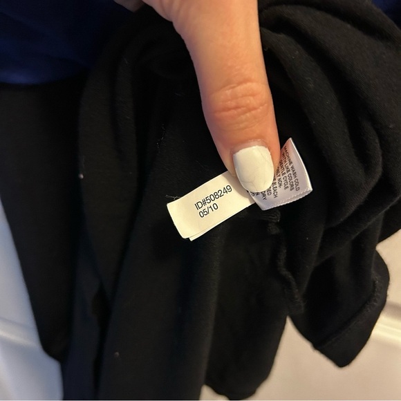 Express Y2K Tri-Tone Spaghetti Strap Mini Dress - White, Blue, Black - Picture 4 of 6